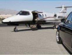 Privatjet und Limousine