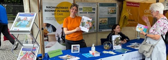 Stand der Verbraucher Initiative beim Berliner Umweltfestival 