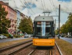 Straßenbahn von vorne