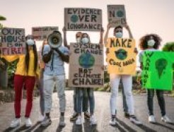 Klima-Protest-Schild